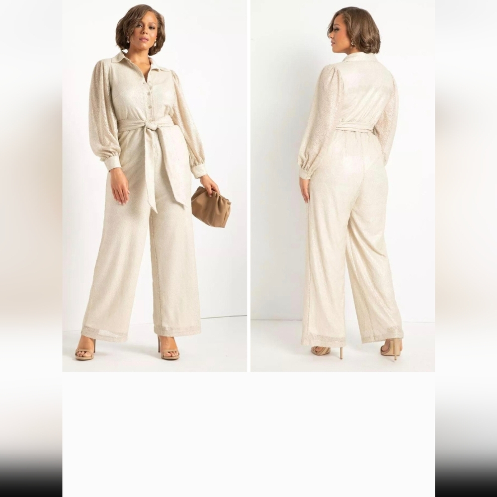 Elegant Cream Jumpsuit